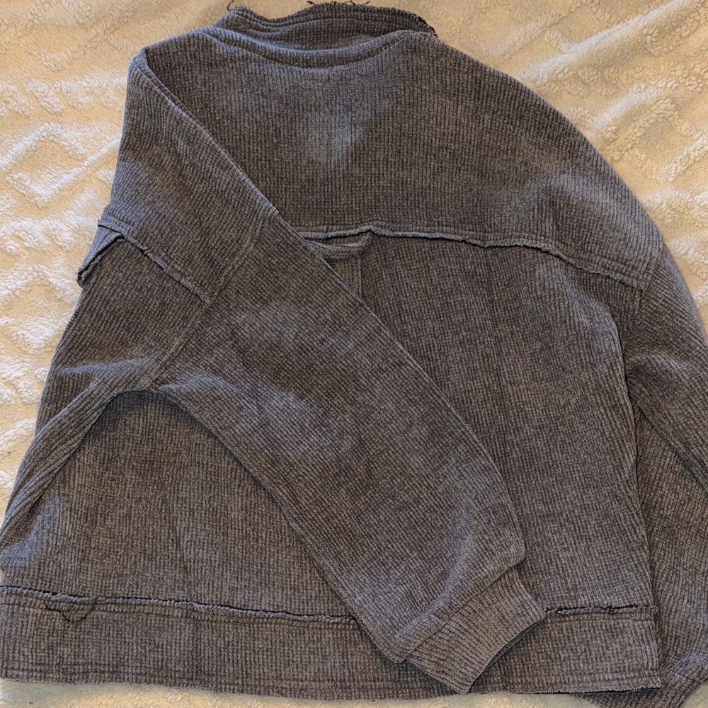White Birch Charcoal Corduroy Jacket worn once - Picture 7 of 9